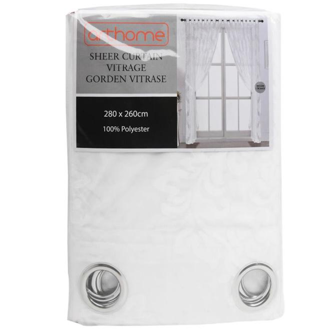 Arthome 280x260 Cm Gorden Jacquard - Putih