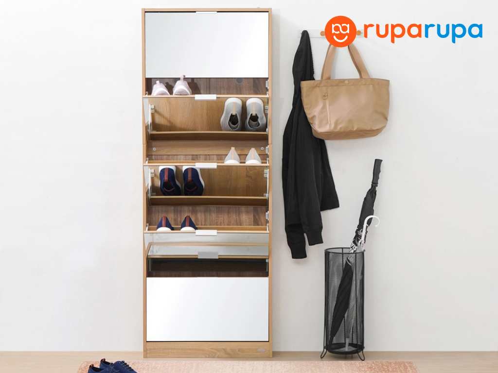 rekomendasi rak sepatu kayu