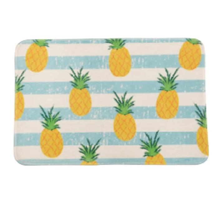 Keset Kamar Mandi 40x60 Cm Flannel Print Pineapple