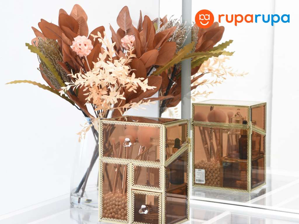 Organizer Kosmetik 15.5x11.2x21 - GoldFloyd Laci Penyimpanan 4 Tingkat