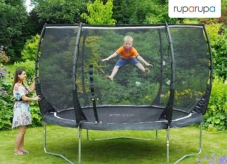 Plum Magnitude Trampolin Dengan Pelindung 3m bermain trampolin