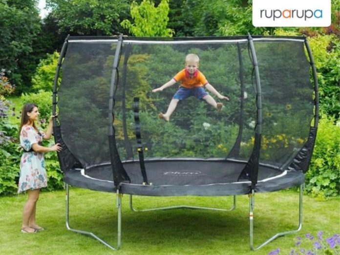 Plum Magnitude Trampolin Dengan Pelindung 3m bermain trampolin