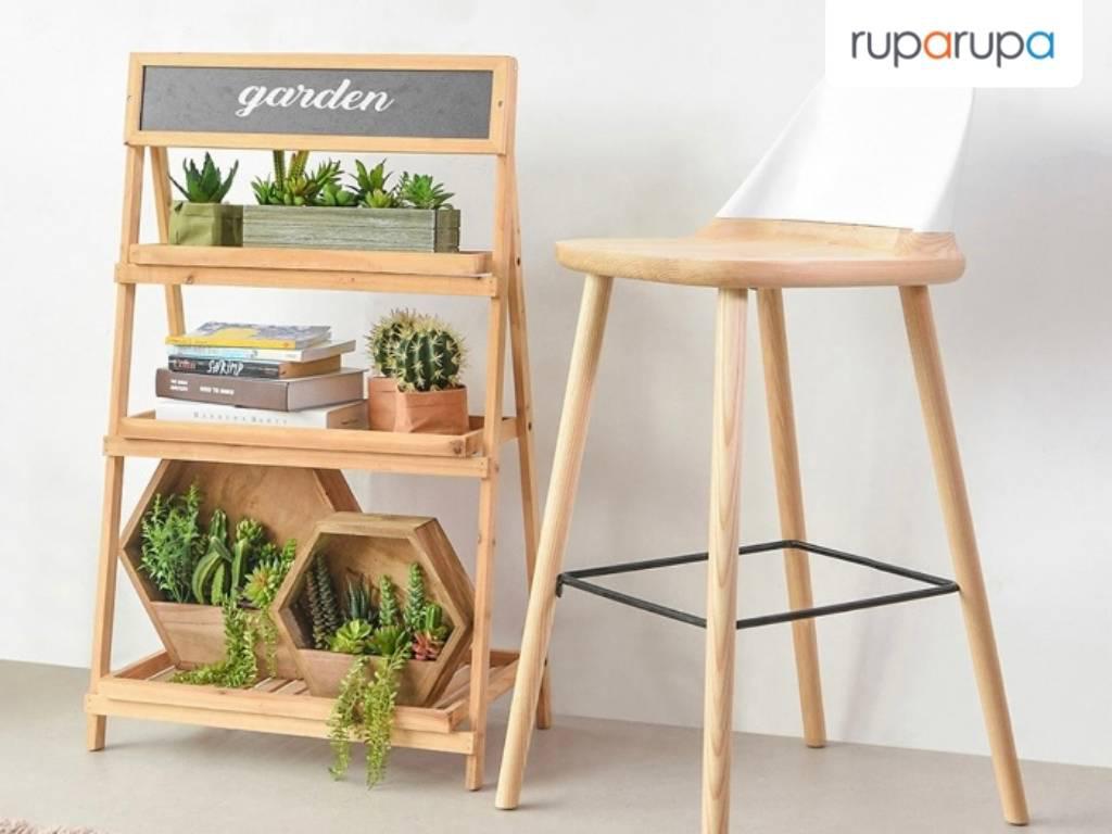Rak Tanaman 3 Tingkat 99.5 Cm rekomendasi rak kayu