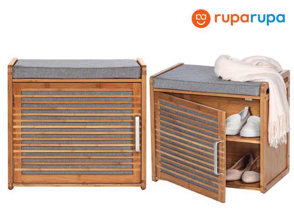 rekomendasi rak sepatu kayu