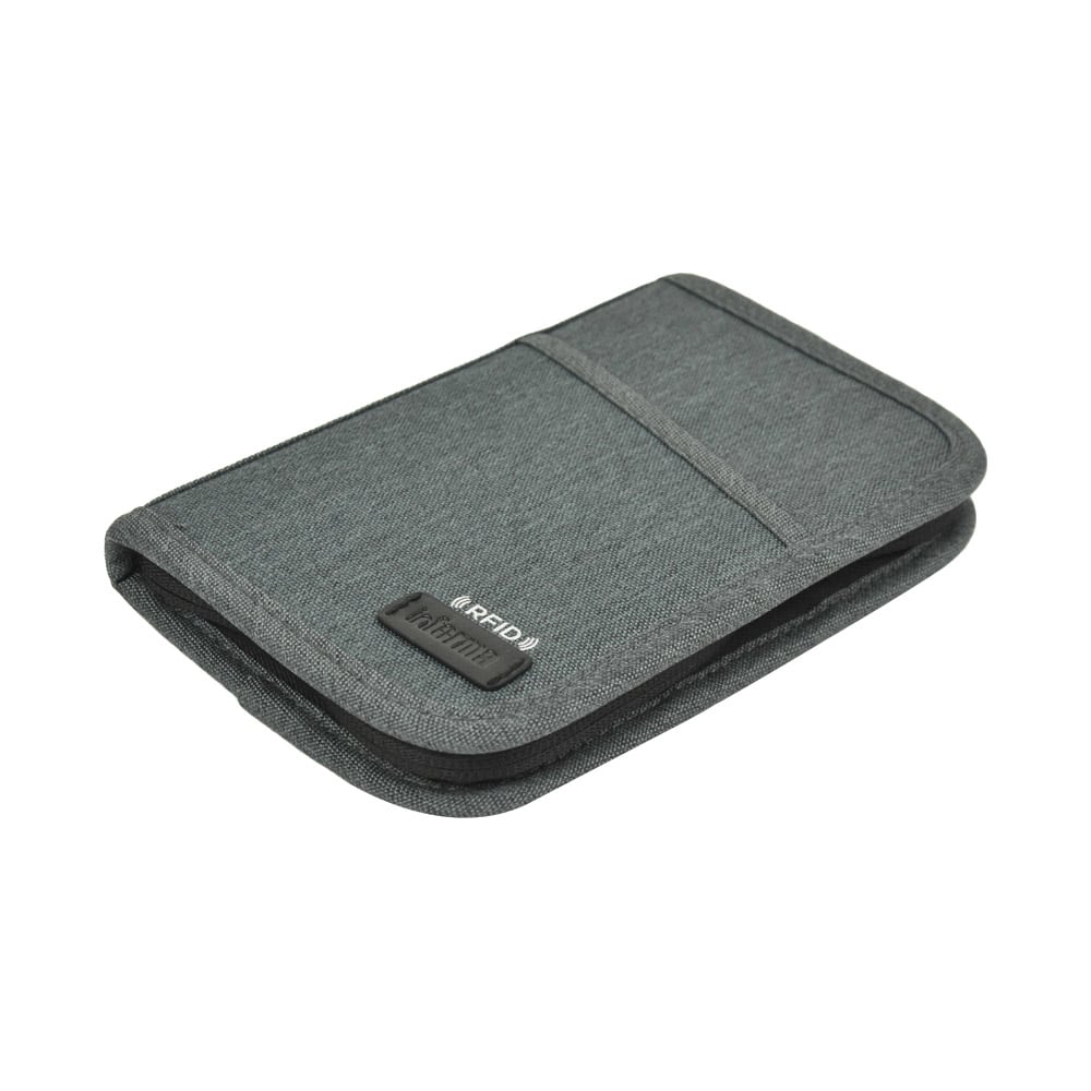 Dompet Paspor 18x12x2 Cm - Abu Abu