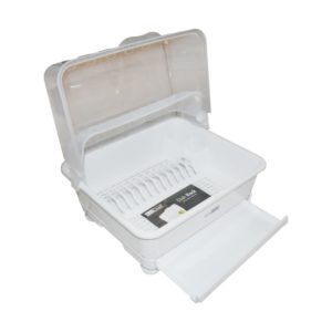 rak piring dengan penutup