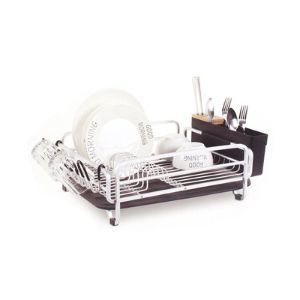 rak piring dengan tempat pisau