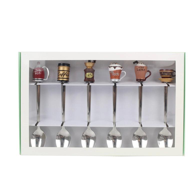 Appetite Set 6 Pcs Teaspoon Dengan Hiasan Coffee