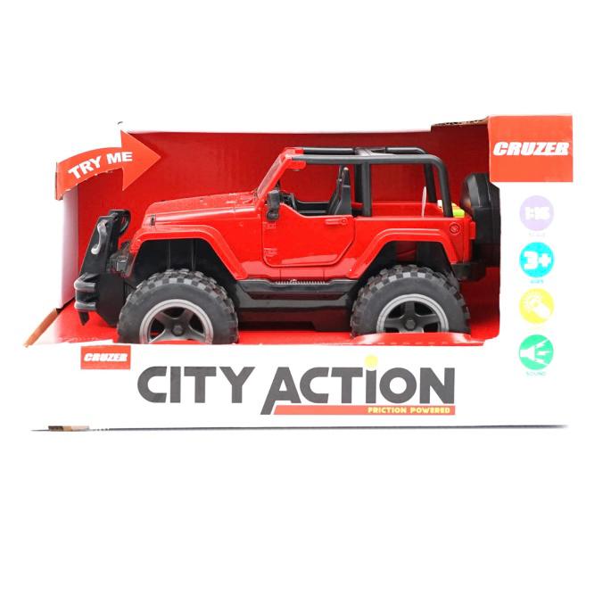 Cruzer City Action Jeep Red rekomendasi mainan mobil-mobilan