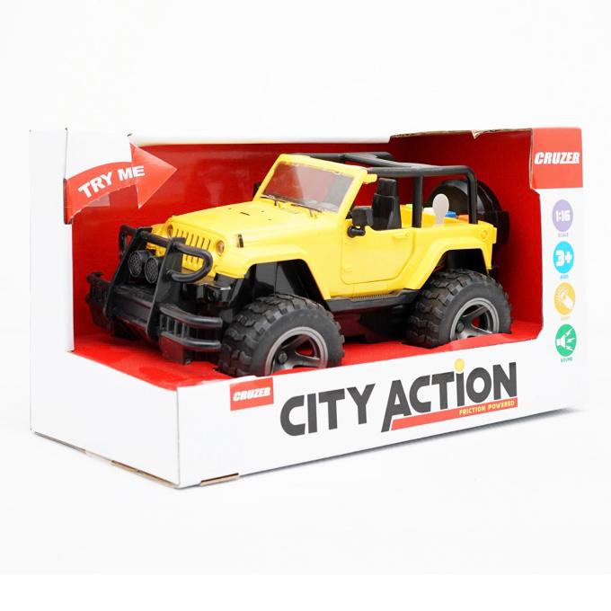 Cruzer City Action Jeep Yellow rekomendasi mainan mobil-mobilan