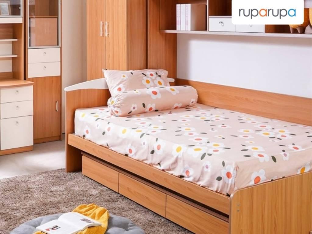 Informa 120x200x30 Cm Set 3 Pcs Seprai Anak Microfiber Poppy