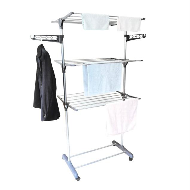 Krisbow Jemuran Pakaian 3 Tingkat