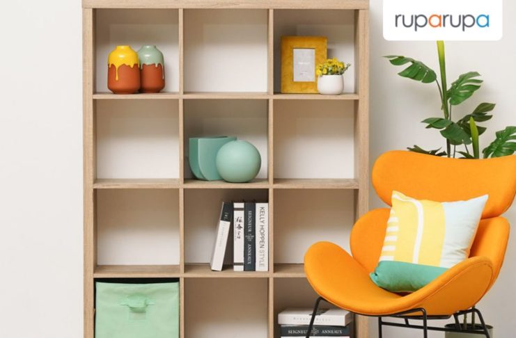rak buku untuk furniture rumah kayu