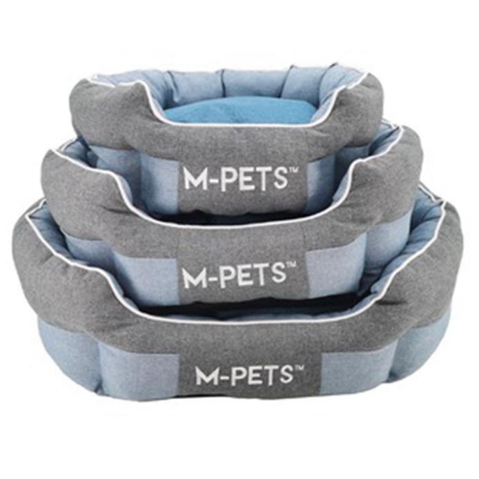 M-pets Tempat Tidur Anjing Eco Cushion Ukuran L - Biru