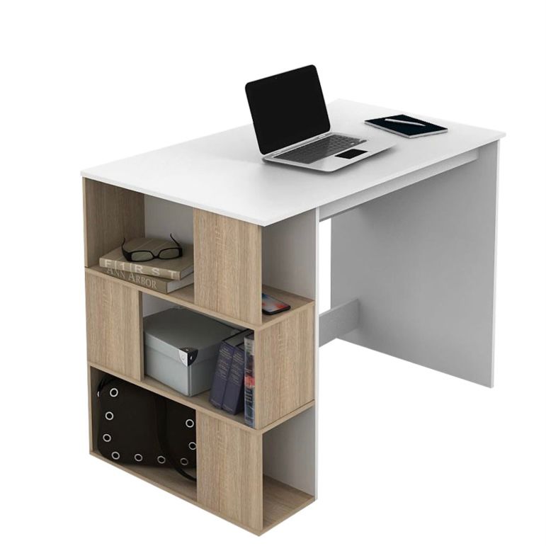 meja kerja dengan rak