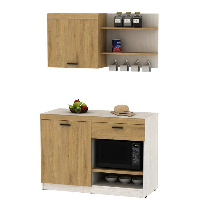 Selma Giada Set Kabinet Dapur - Cokelat Oak