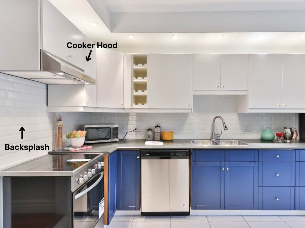 bagian kitchen set utama di dapur