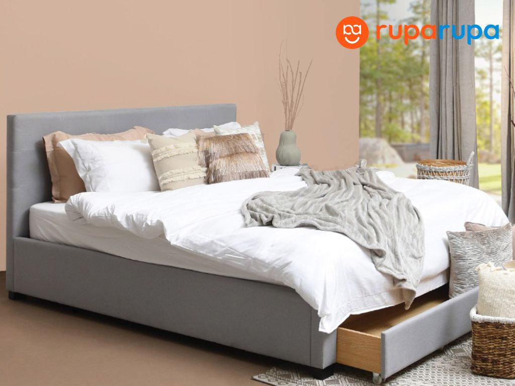 kamar tidur earth tone