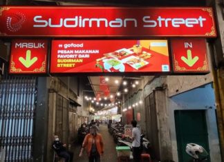 kuliner malam bandung sudirman street