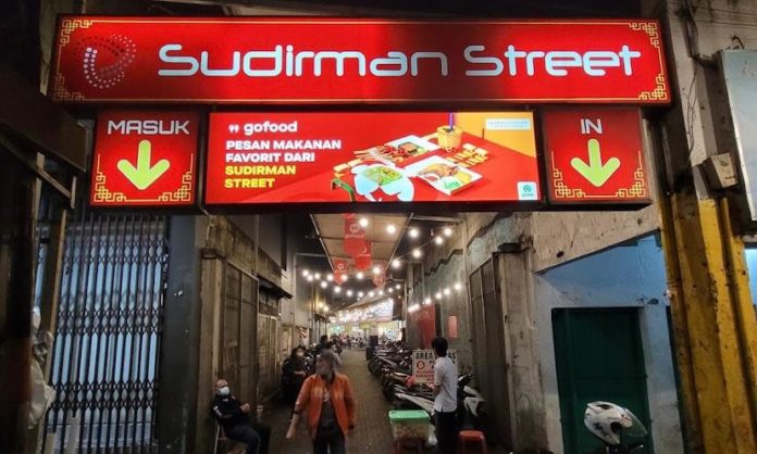 kuliner malam bandung sudirman street