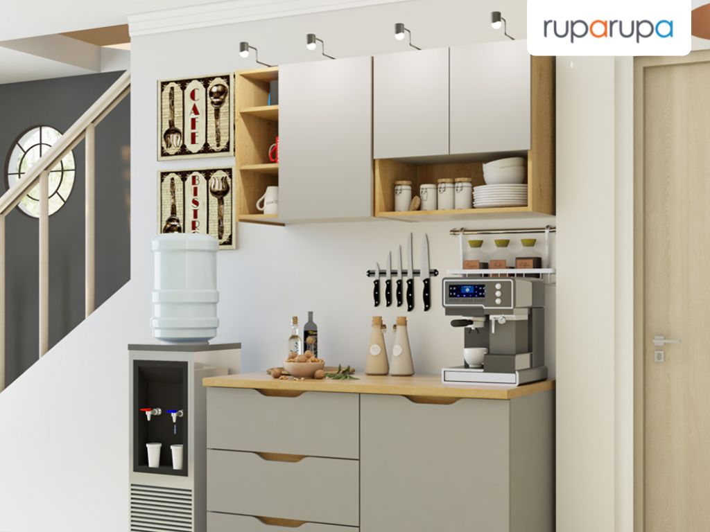 membersihkan kitchen set