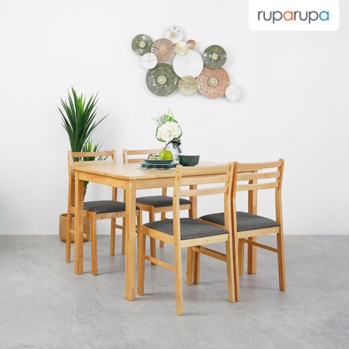 menata ruang makan furniture kayu