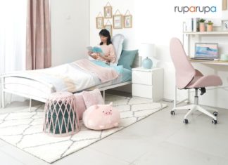 perabot kamar warna pastel