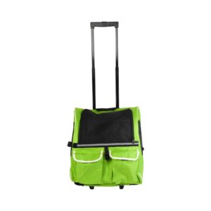 Paws N Tail Tas Troli Hewan Peliharaan - Hijau