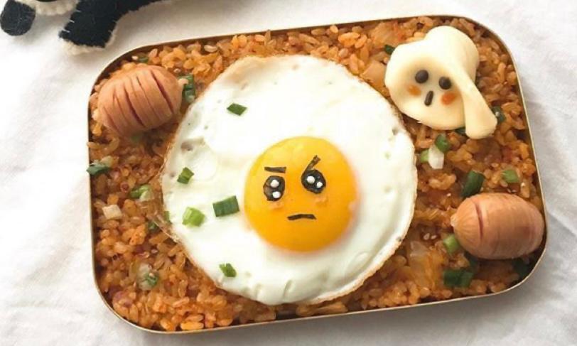 resep bento anak nasi goreng telur