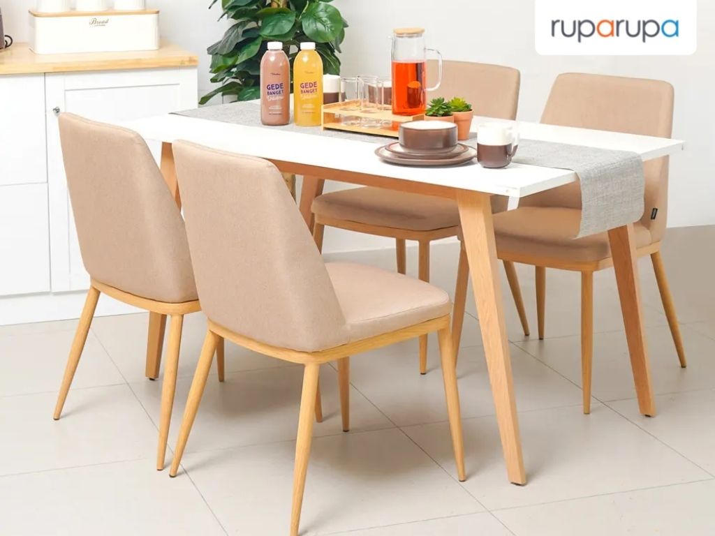 ukuran meja makan 140 cm