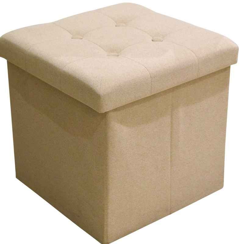 bangku ottoman warna krem