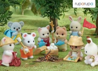 menyimpan mainan sylvanian families