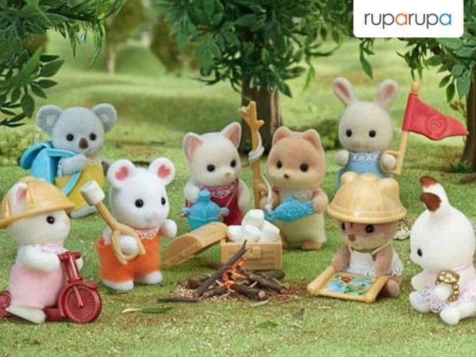 menyimpan mainan sylvanian families