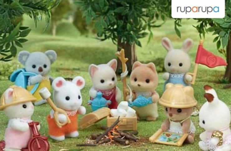 menyimpan mainan sylvanian families