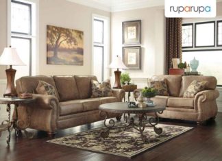 warna cat krem sofa cokelat