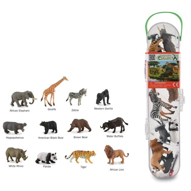 nama-nama hewan Collecta Miniatur Box Of Mini Wild Animals