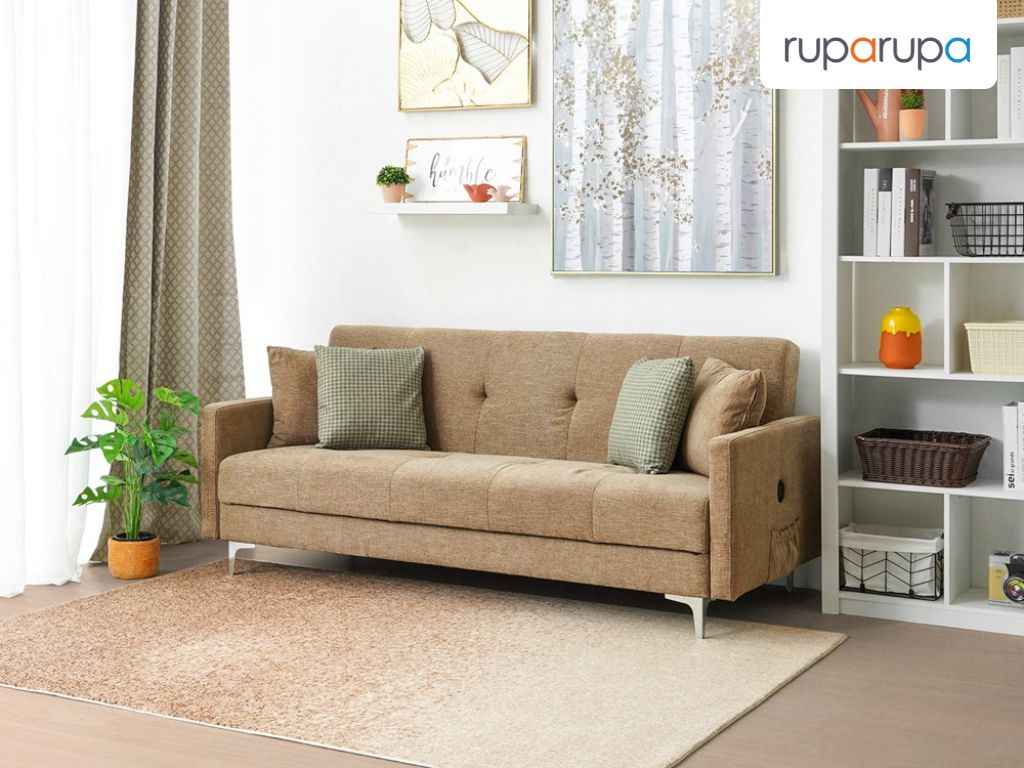 rekomendasi sofa cokelat