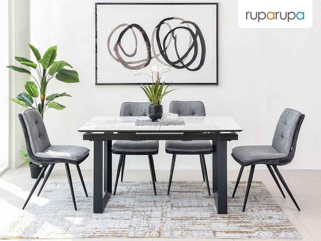 ukuran meja makan 150 cm