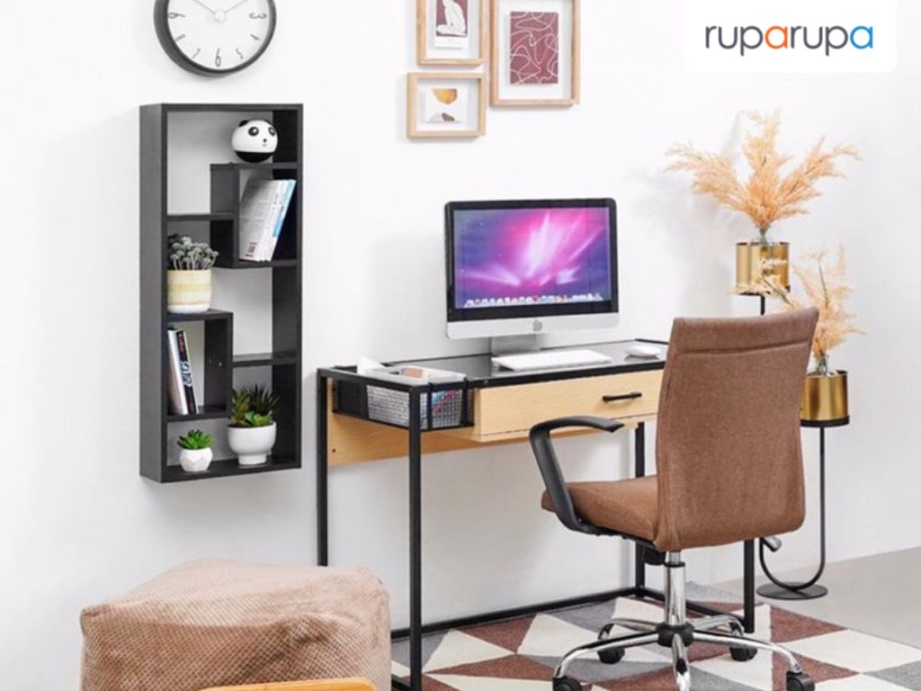 Gallio Rak Dinding - Hitam