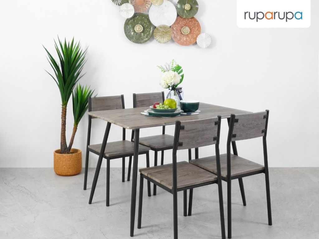 ukuran meja makan 110 cm