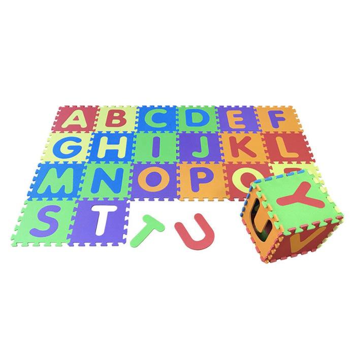 Little Giggles Karpet Puzzle Letters 028b manfaat bermain puzzle