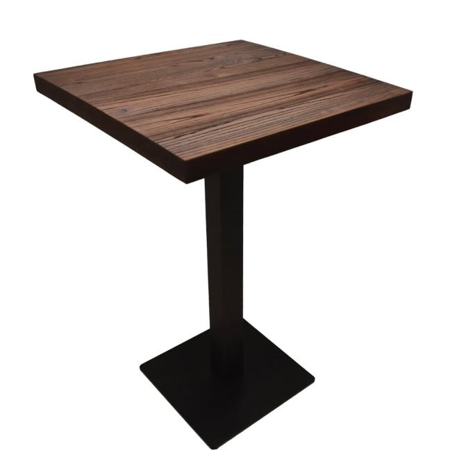 London Elm Meja Bar 70x70x105 Cm - Hitam