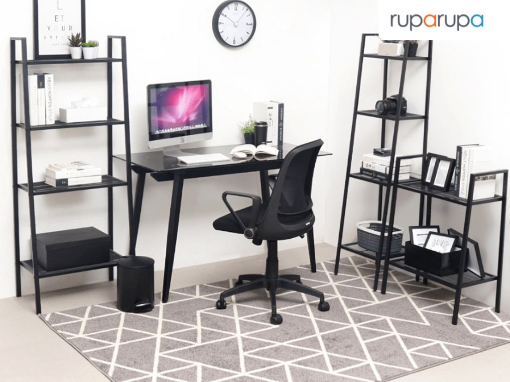 Rak Besi 4 Tingkat Libie - Hitam