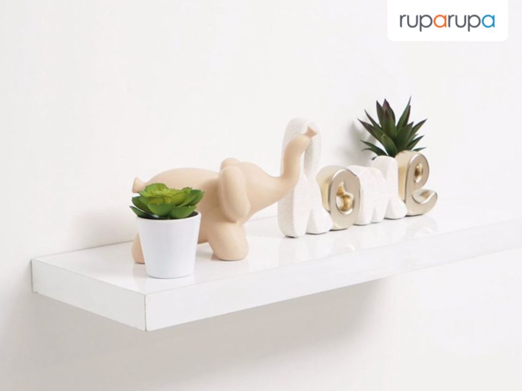 Rak Dinding 60 Cm - Putih Glossy