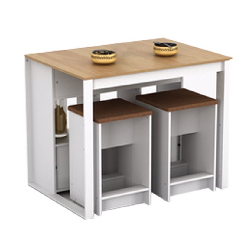 Selma Set Meja Makan Island Lovage - Putih