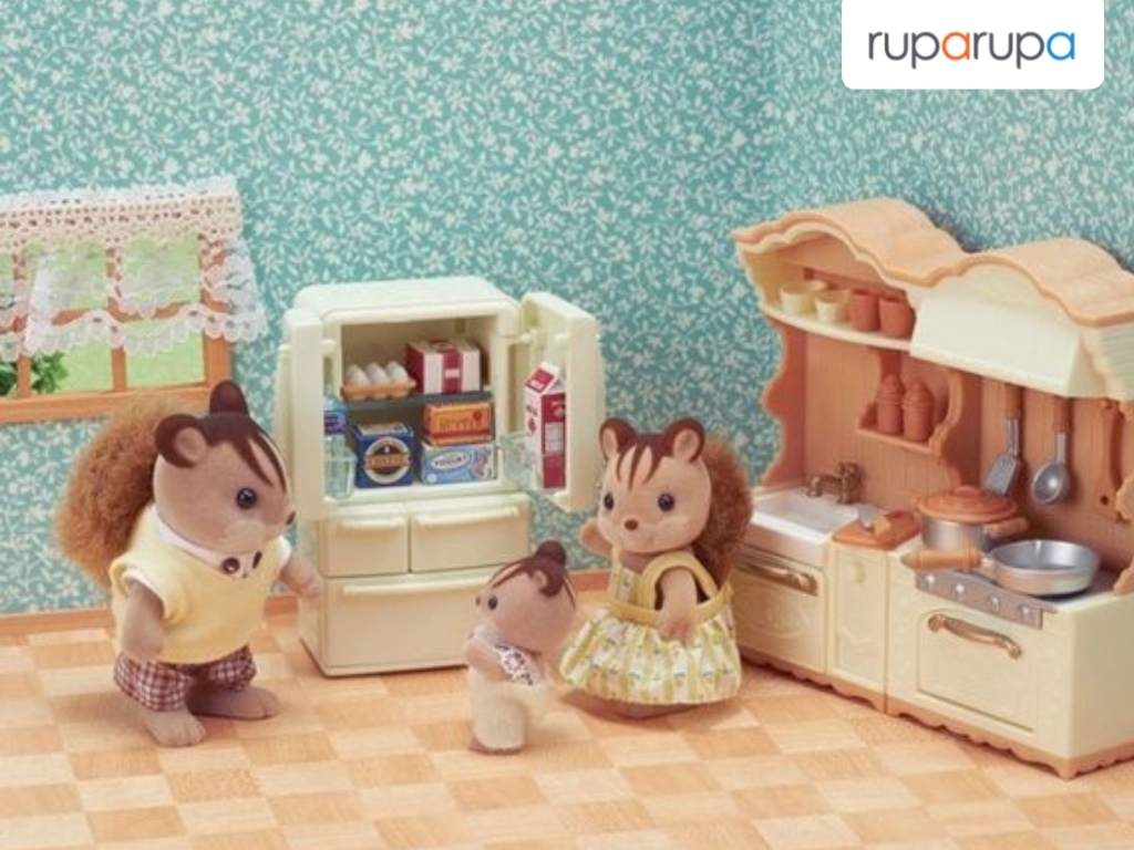 Sylv-kitchen Play Set Esfu53410 menyimpan sylvanian families