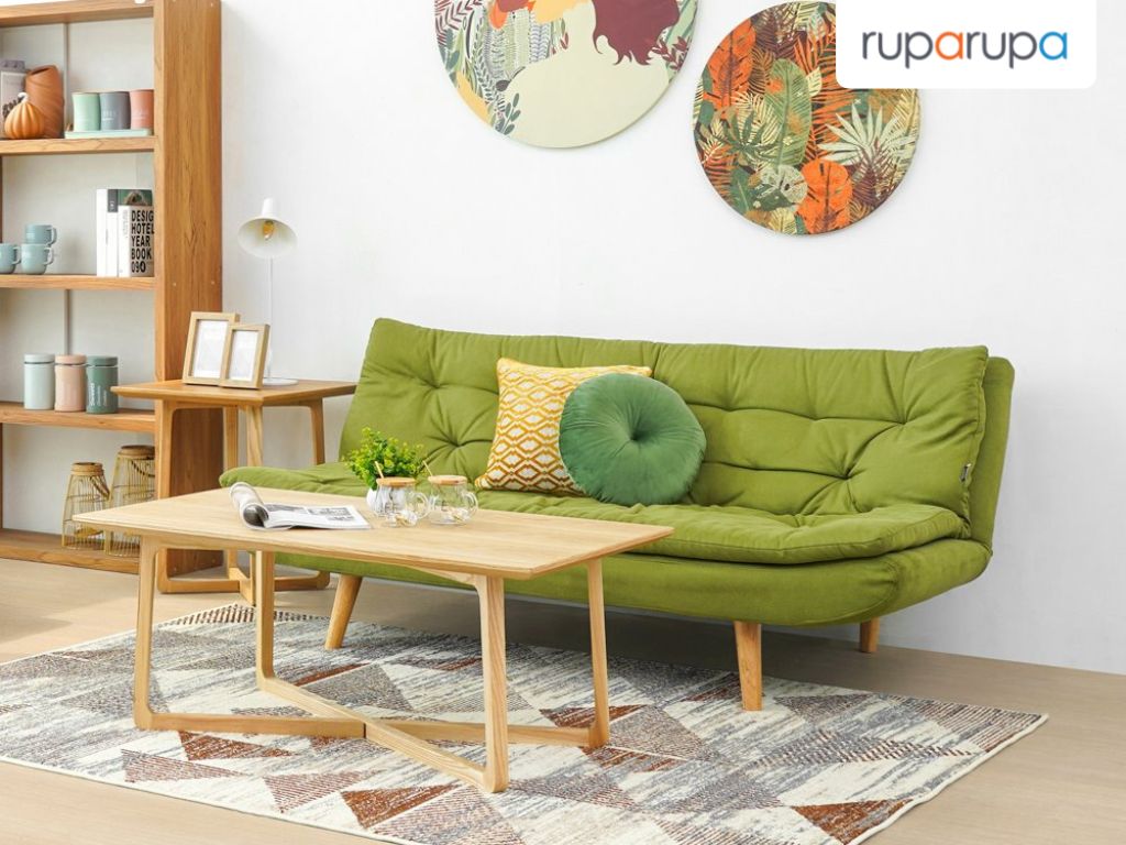 garland sofa bed hijau