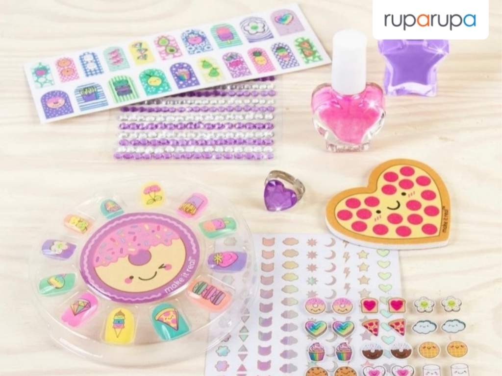 mainan kosmetik anak Make It Real Cat Kuku Glitter Nail Party