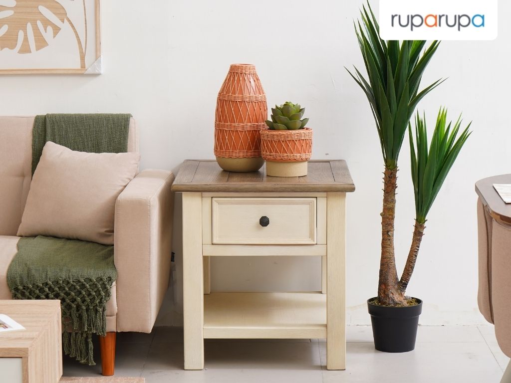 perabot minimalis meja sudut