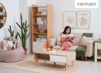 perabot minimalis ruang keluarga